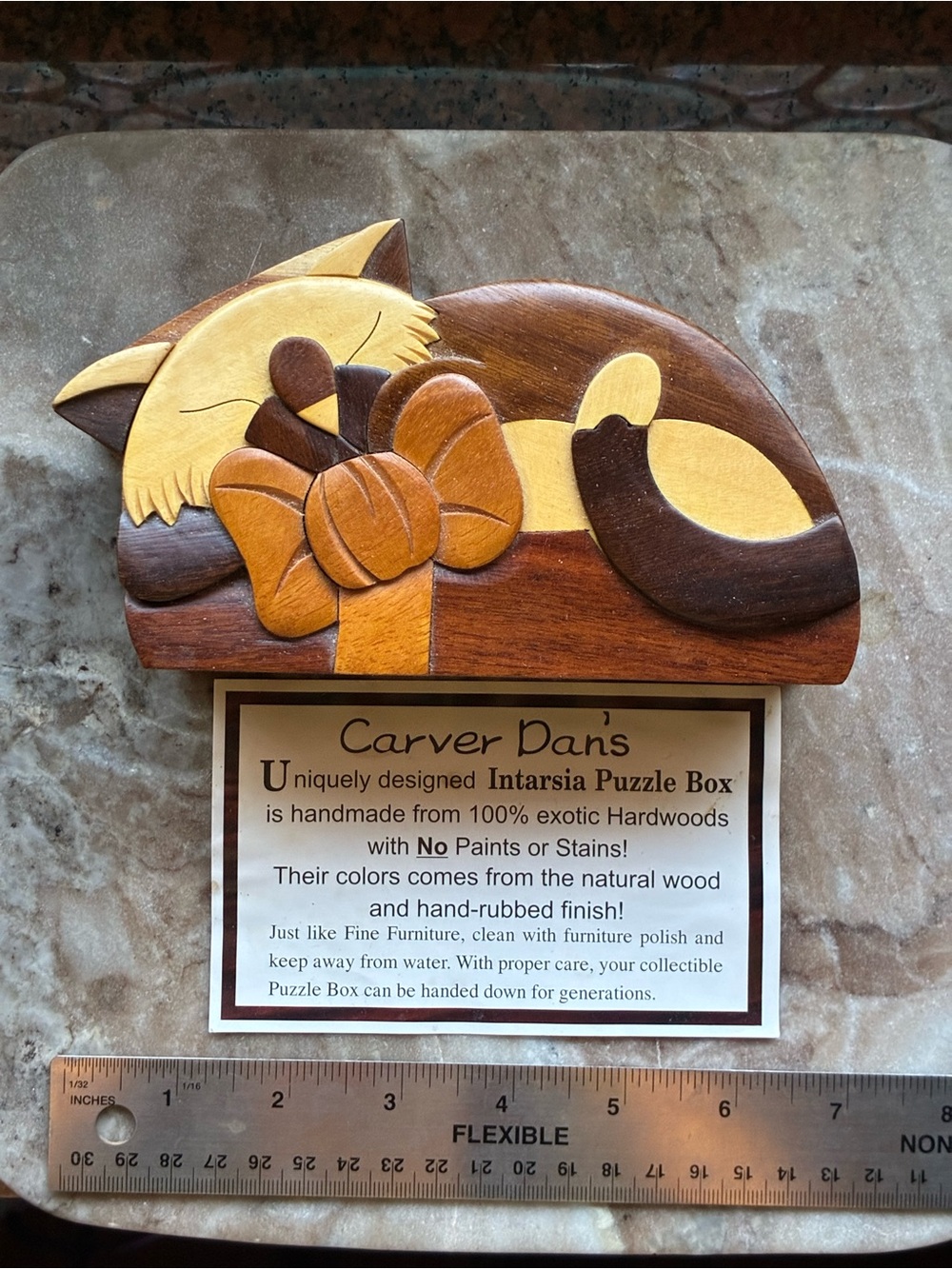 Carver Dan’s Intarsia Art puzzle jewelry box
